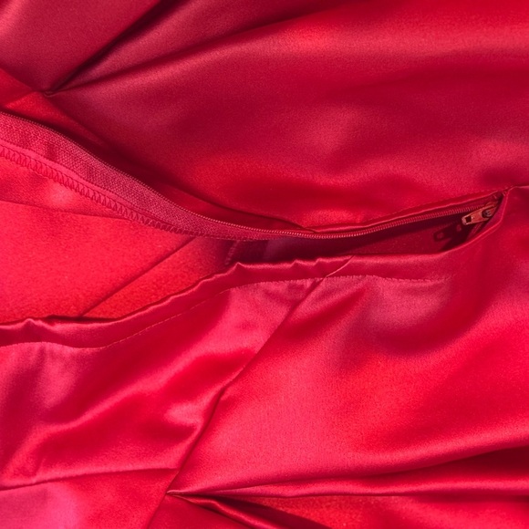 Loralie Original Vintage Elegant Red Dress 5 or 6 Prom Straps - Picture 11 of 11